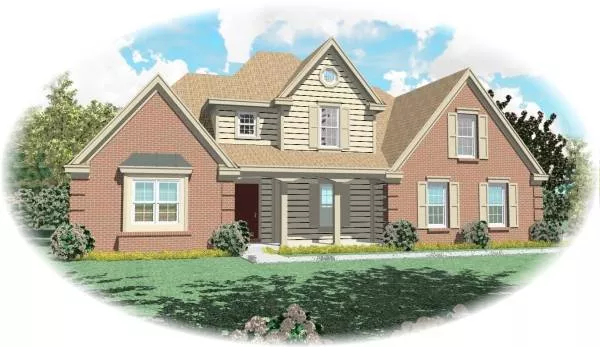 image of traditional house plan 8129